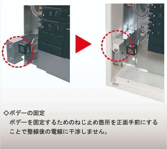 ボデーを固定している箇所の図