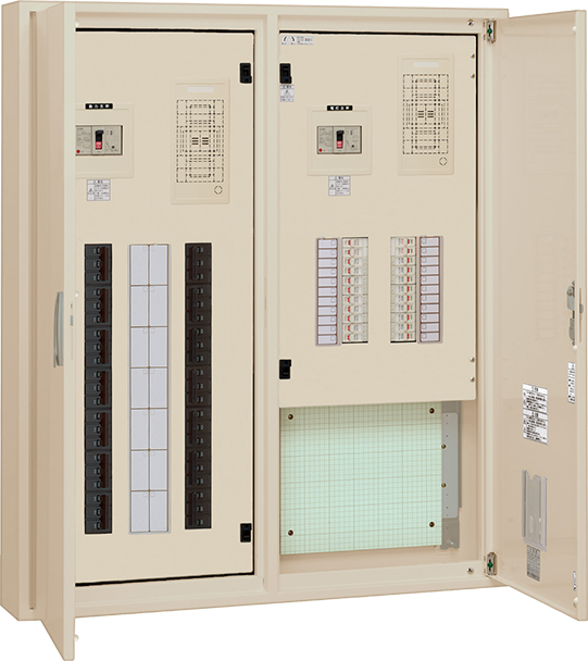 左右分割タイプ 下部スペース電灯側（木板付）