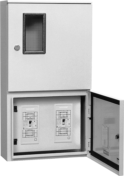 屋内屋外兼用 WHMスペース×2，3，漏電遮断器または配線用遮断器＋端子台（TB）